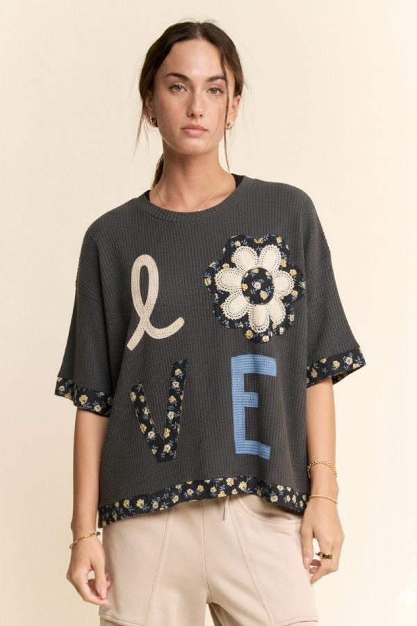Love Bloom Patch Top