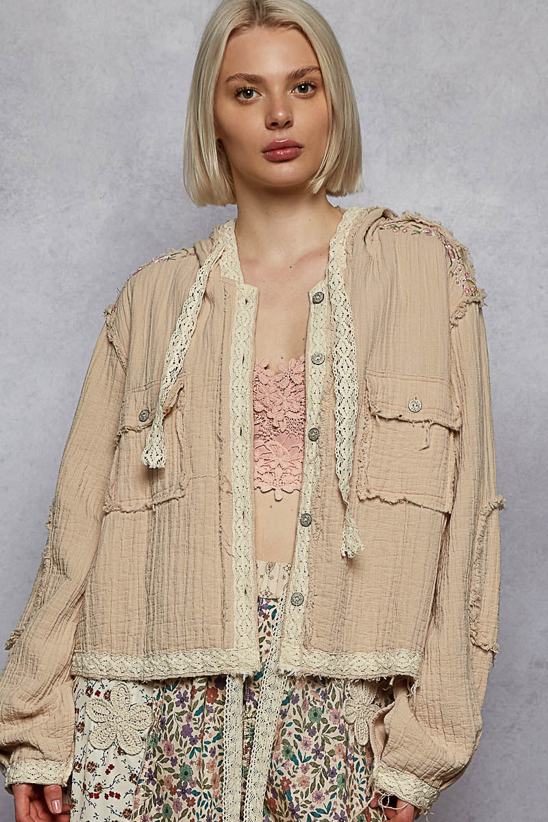 Live in Lace Jacket Top