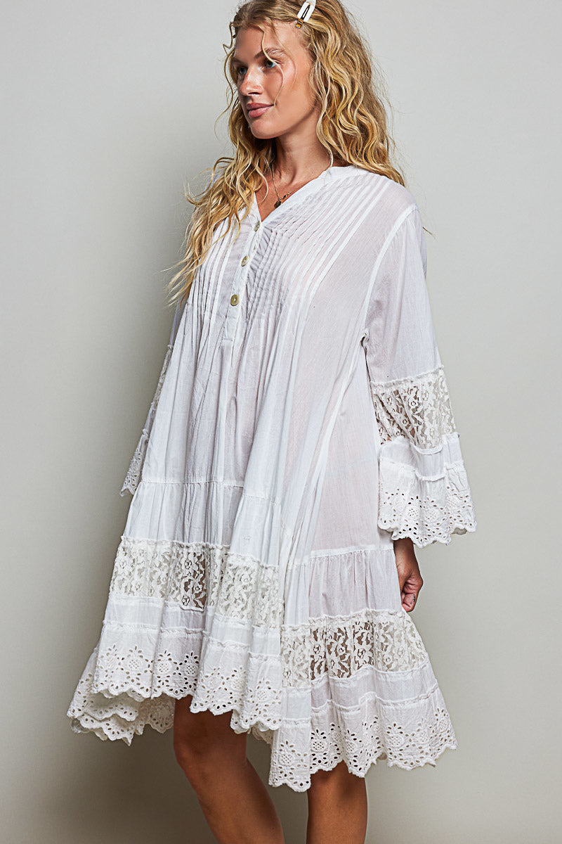 Whispering Lace Meadow Tunic Dress