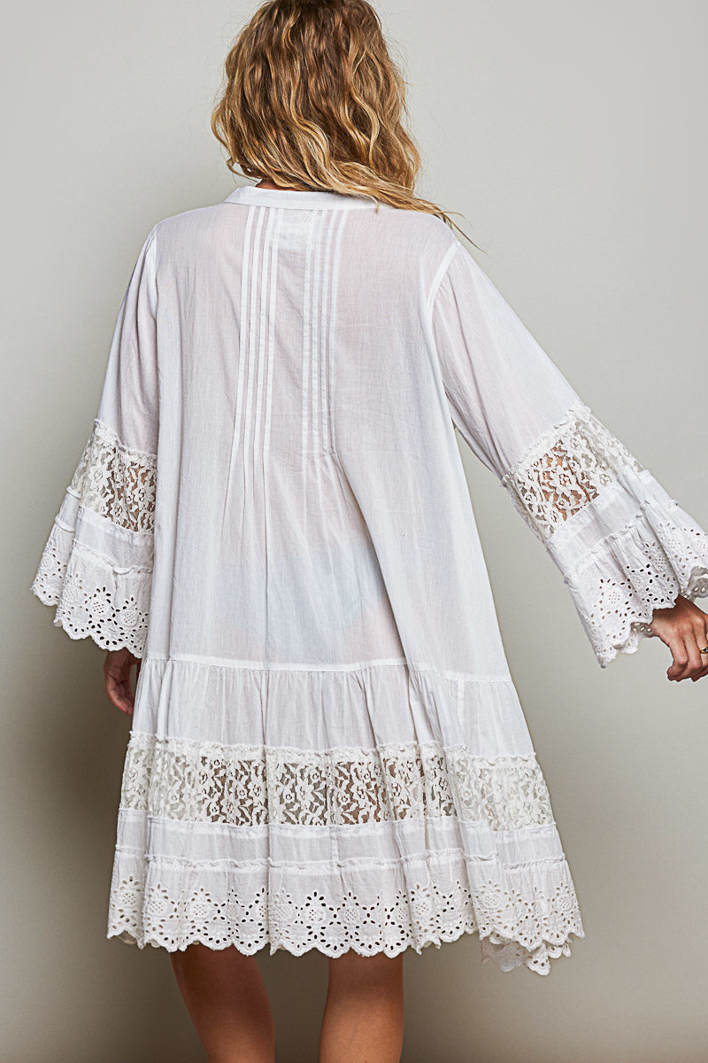 Whispering Lace Meadow Tunic Dress