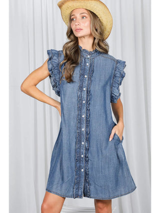 The Daisy Mae Denim Dress – Scarlett's Boutique
