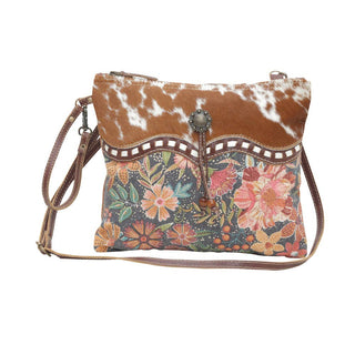 Wildflower Rodeo Crossbody Purse | Western Floral Cowhide Bag/Sinton, TX