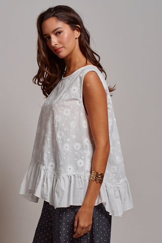 Sweet Grace Eyelet Top