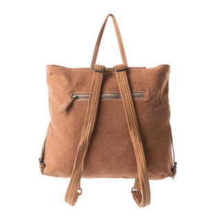 Prairie Rose Tan & Brown Western Backpack Purse with Floral Details