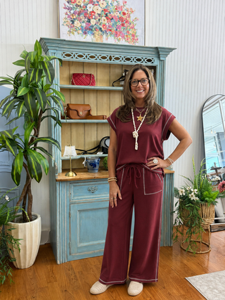 Weekend Wanderlust Lounge Set | Women's Matching Travel Set/Sinton,TX