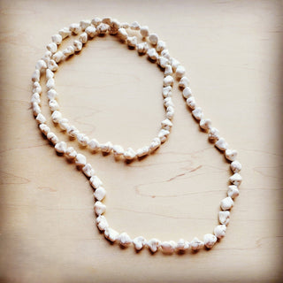 Ivory Canyon Wander Necklace | White Stone Beaded Necklace/Sinton, TX