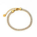 Golden Glam Tennis Bracelet