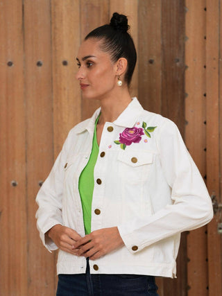 Blooming Grace Denim Jacket