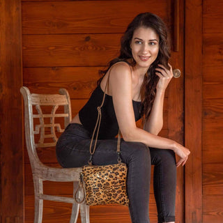 Spotted in the Wild Leopard Crossbody