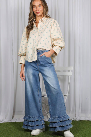 The Blush Dot Darling Top