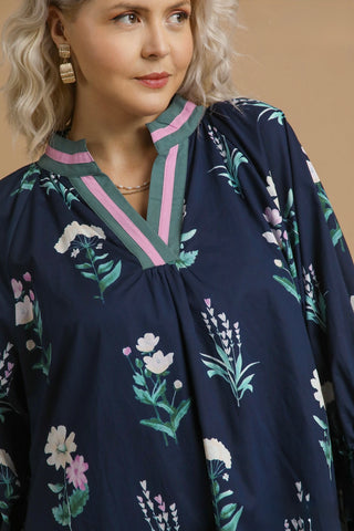 Midnight Meadow Breeze Dress