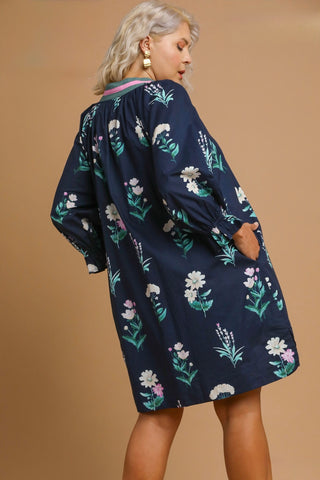 Midnight Meadow Breeze Dress