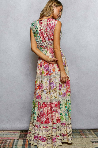 The Bloom & Lace Tiered Dress