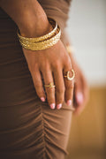 Sunlit Texture Bangles