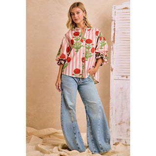 Candy Bloom Garden Blouse