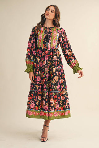 The Midnight Botanical Wander Dress