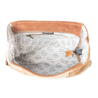 Prairie Rose Tan & Brown Western Backpack Purse with Floral Details