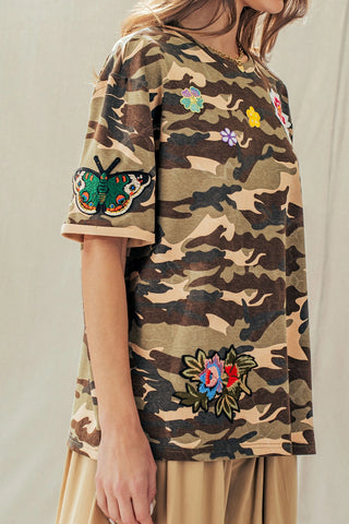 Bloom & Bold Camo Tee