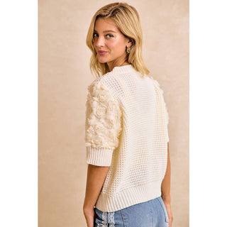 Rosette Romance Sweater Top