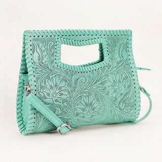 Turquoise Trails Tooled Handbag