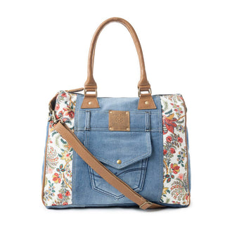 Wildflower & Blue Jeans Denim Floral Purse | Western Boutique Bag/Sinton, TX