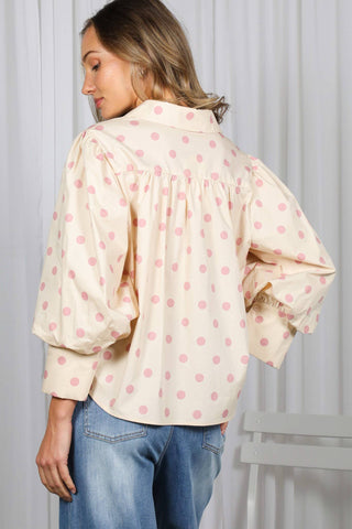 The Blush Dot Darling Top