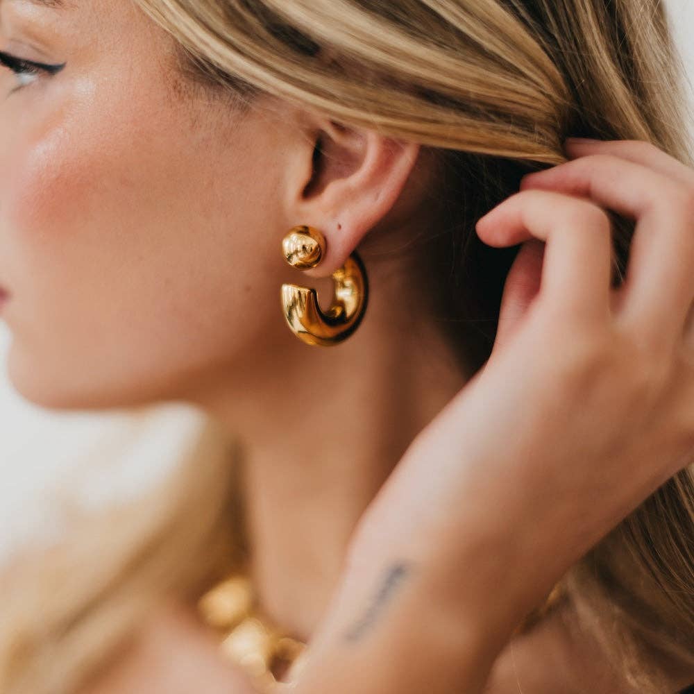 Golden Hour Reversible Hoops