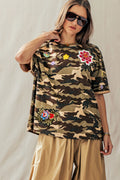 Bloom & Bold Camo Tee