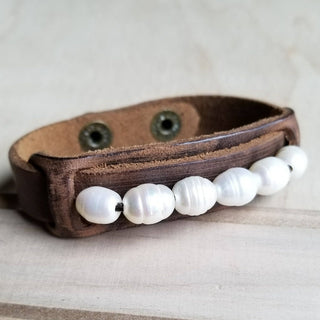 Pearl Prairie Charm Bracelet | Leather & Pearl Boutique Style/Sinton, TX