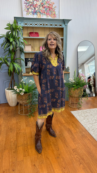 Golden Hour Paisley Dress