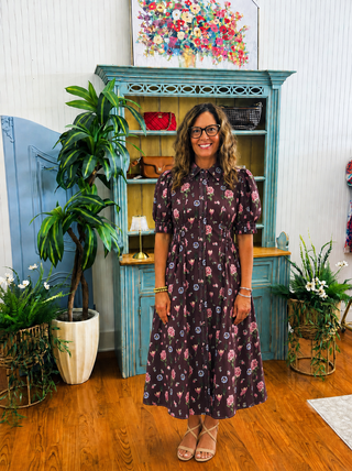 Midnight Bloom Romance Dress