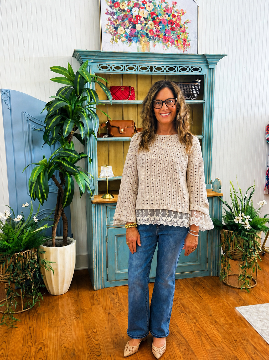 Lace & Latte Dream Sweater