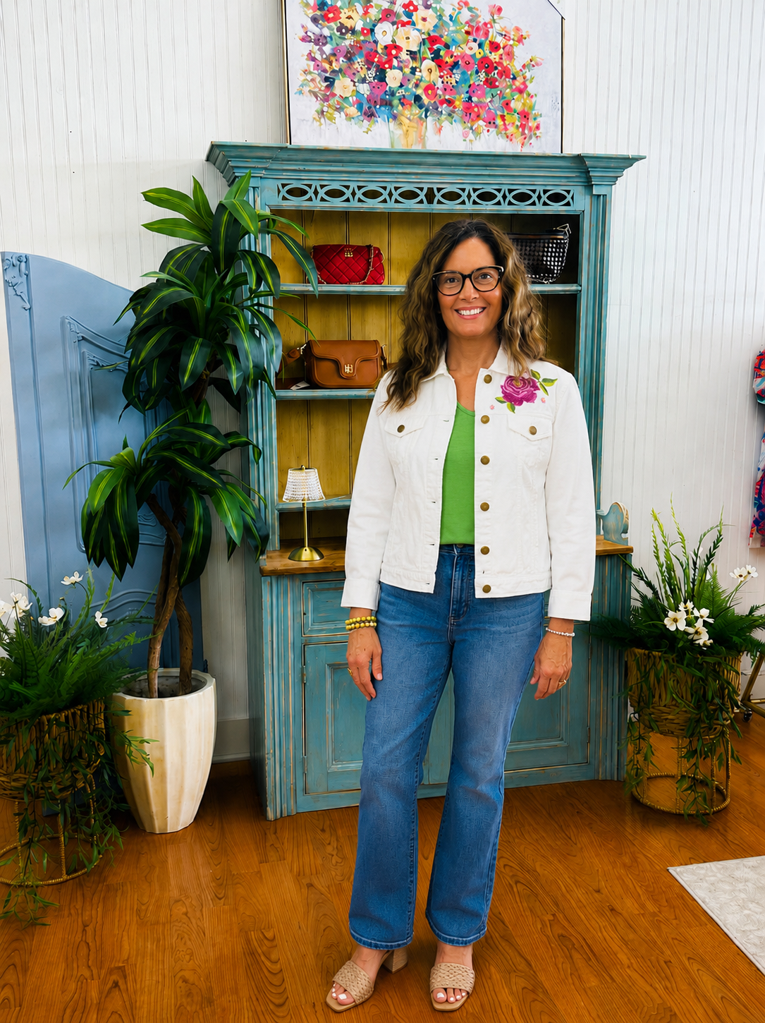 Blooming Grace Denim Jacket