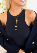Golden Charm Cascade Necklace