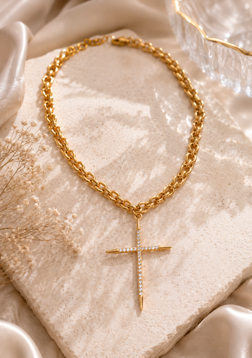 Radiant Faith Cross Necklace