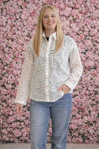 The Sunny Eyelet Bliss Blouse