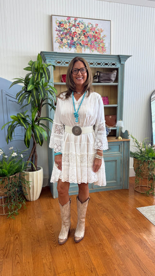 Whispering Lace Meadow Tunic Dress