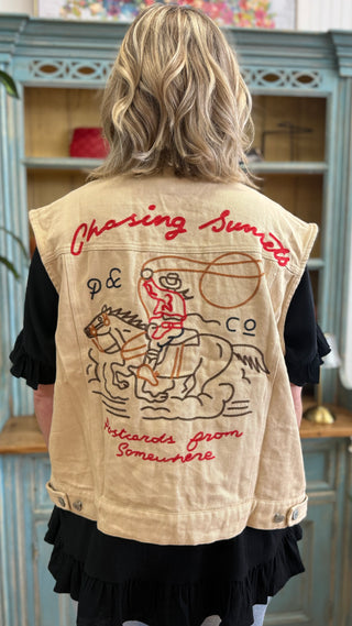 Chasing Sunsets Denim Vest