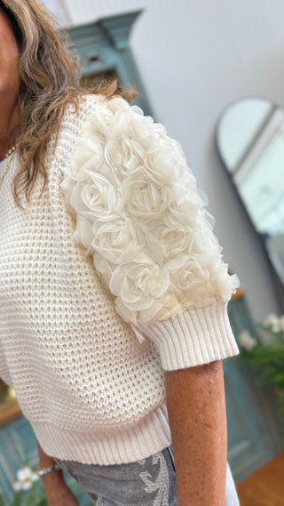 Rosette Romance Sweater Top