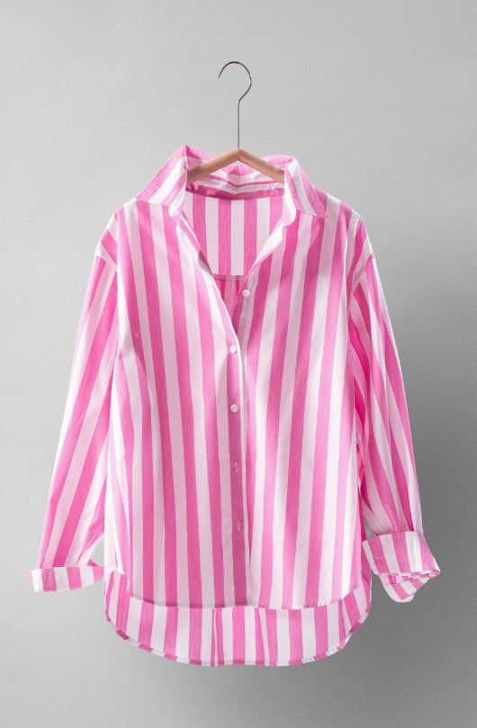 Pink Lemonade Lane Button-Up Top