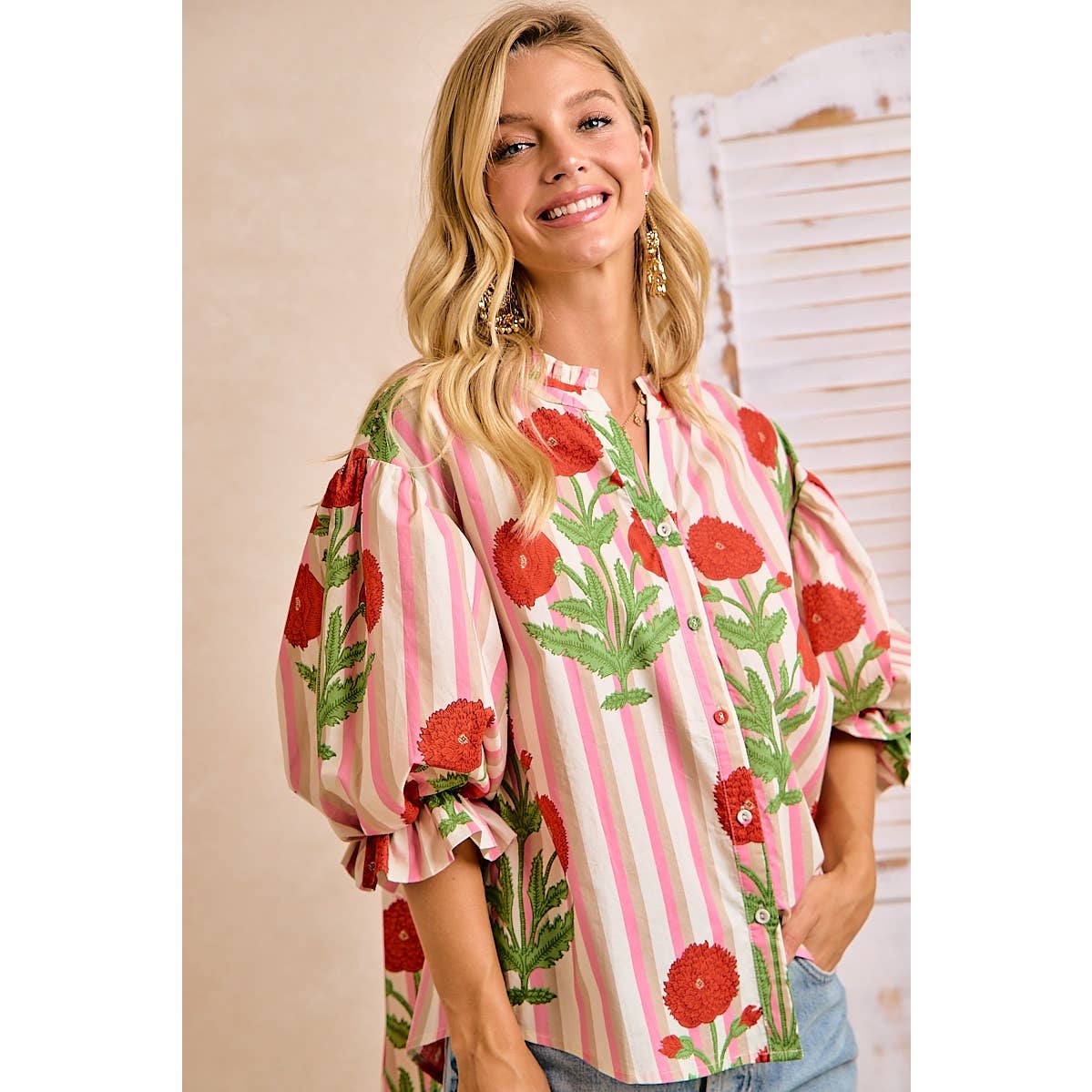Candy Bloom Garden Blouse