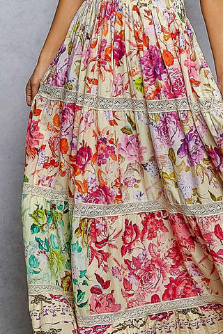 The Bloom & Lace Tiered Dress