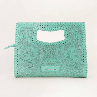 Turquoise Trails Tooled Handbag