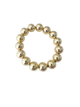 Golden Hour Luxe Bracelet | Gold Beaded Stretch Bracelet/Sinton, TX