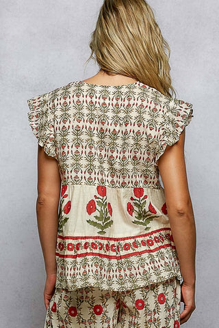 The Poppy Patch Peplum Top