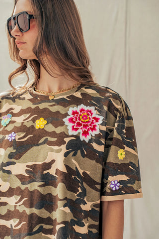 Bloom & Bold Camo Tee