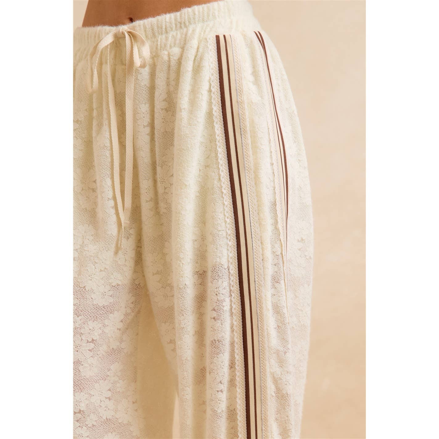 Ivory Daydream Lace Lounge Pants