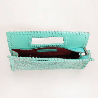 Turquoise Trails Tooled Handbag