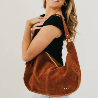 Free Spirit Suede Hobo Bag