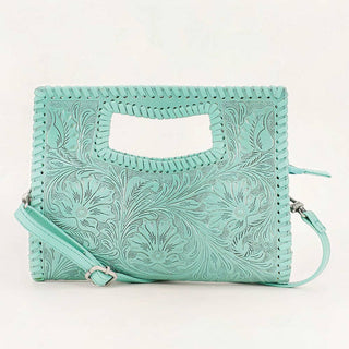 Turquoise Trails Tooled Handbag | Western Crossbody Purse/Sinton, TX